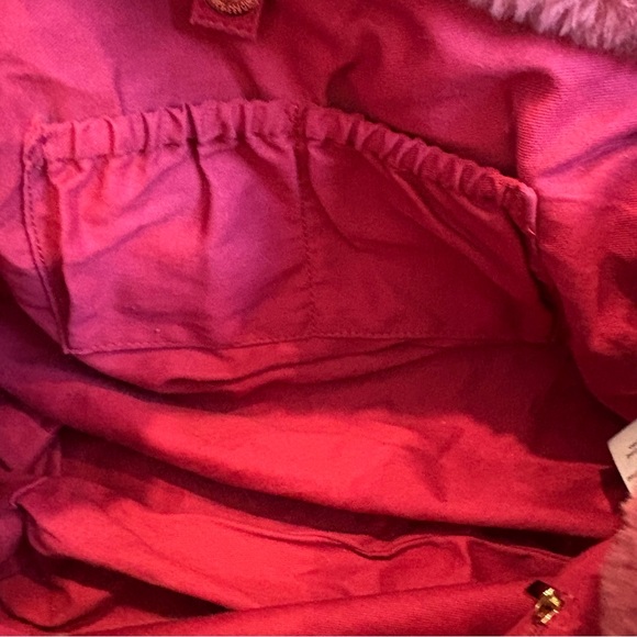 Anthropologie Faux Fur Soft Fluffy Rose Pink Bag Tote - Picture 13 of 15